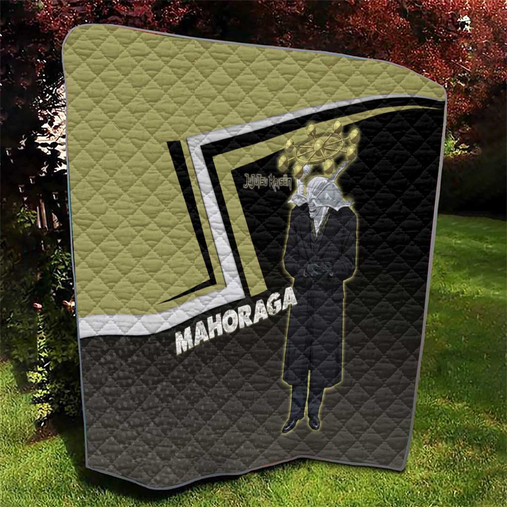 Mahoraga Jujutsu Kaisen Quilt Monochrome Urban Manga Style