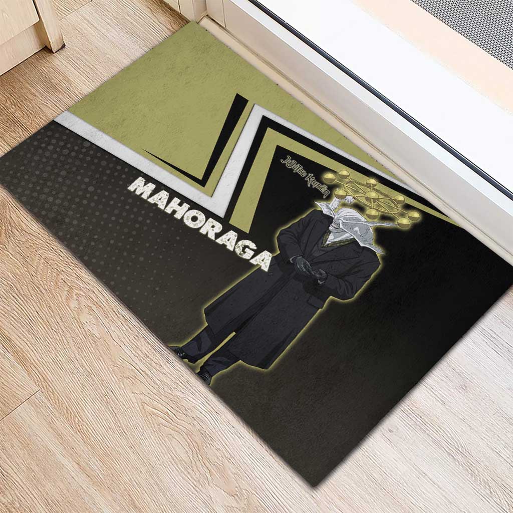 Mahoraga Jujutsu Kaisen Rubber Doormat Monochrome Urban Manga Style