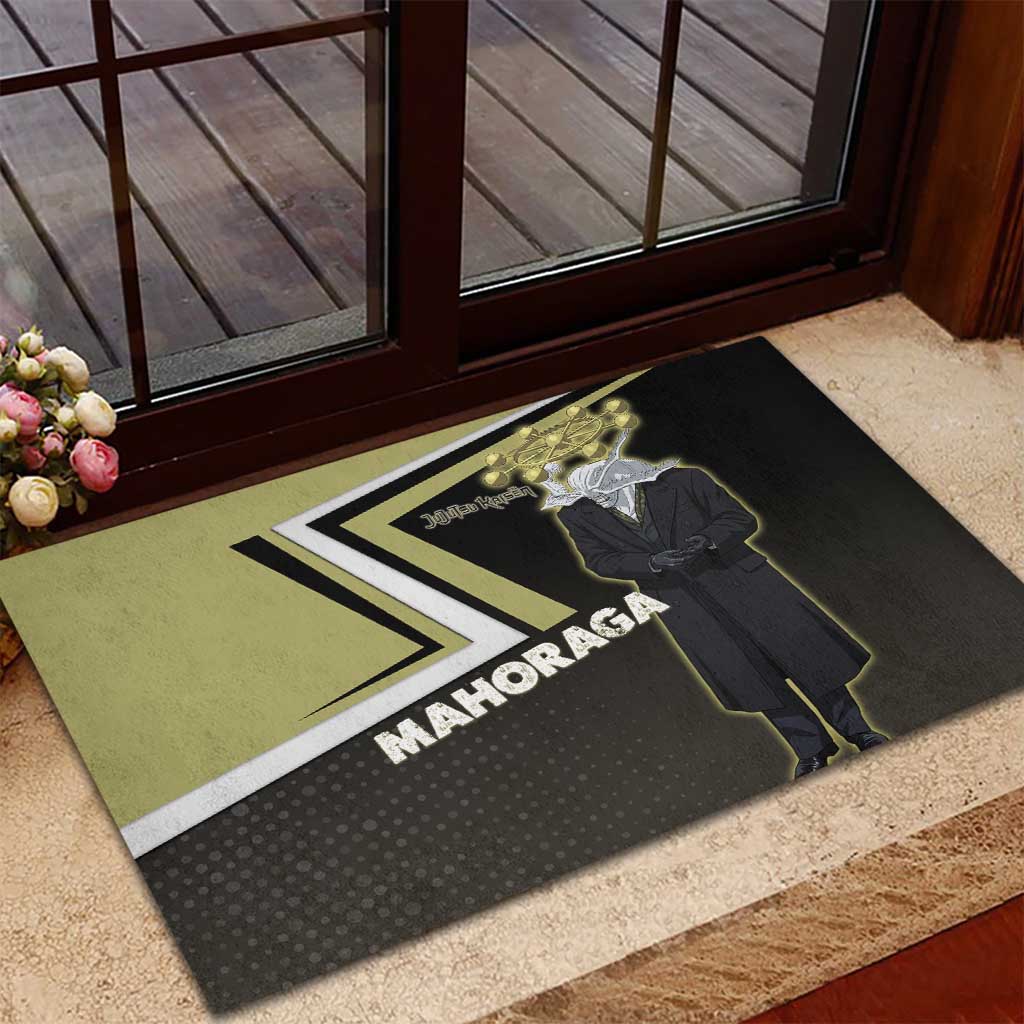 Mahoraga Jujutsu Kaisen Rubber Doormat Monochrome Urban Manga Style