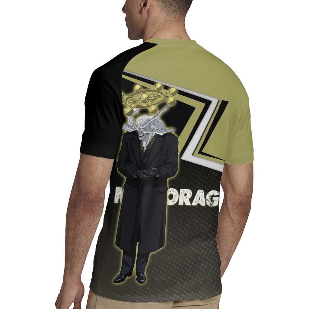 Mahoraga Jujutsu Kaisen Rugby Jersey Monochrome Urban Manga Style