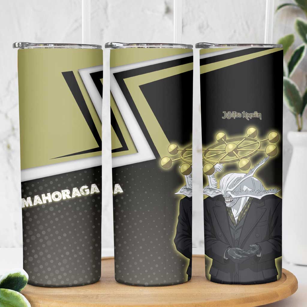 Mahoraga Jujutsu Kaisen Skinny Tumbler Monochrome Urban Manga Style