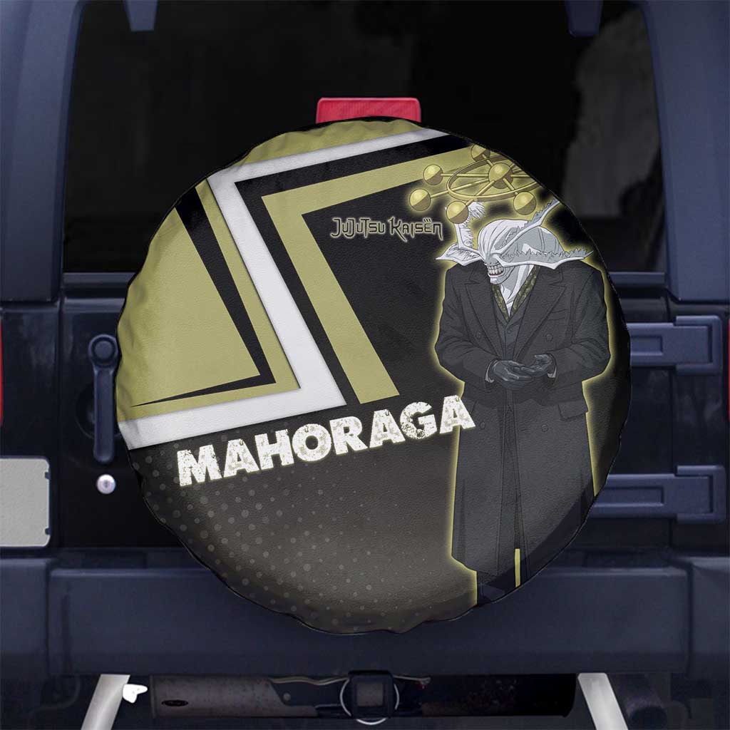 Mahoraga Jujutsu Kaisen Spare Tire Cover Monochrome Urban Manga Style