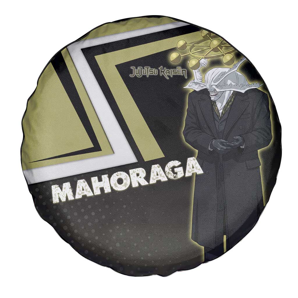 Mahoraga Jujutsu Kaisen Spare Tire Cover Monochrome Urban Manga Style