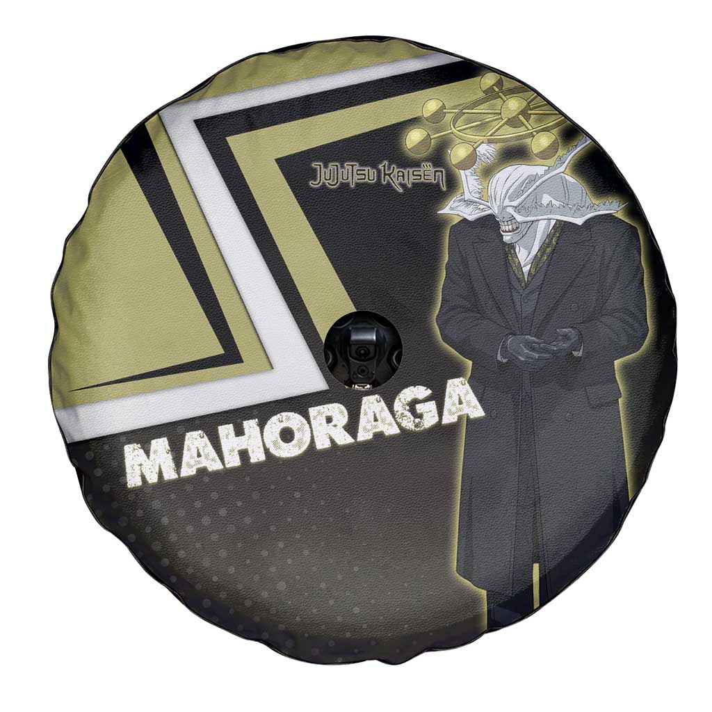Mahoraga Jujutsu Kaisen Spare Tire Cover Monochrome Urban Manga Style