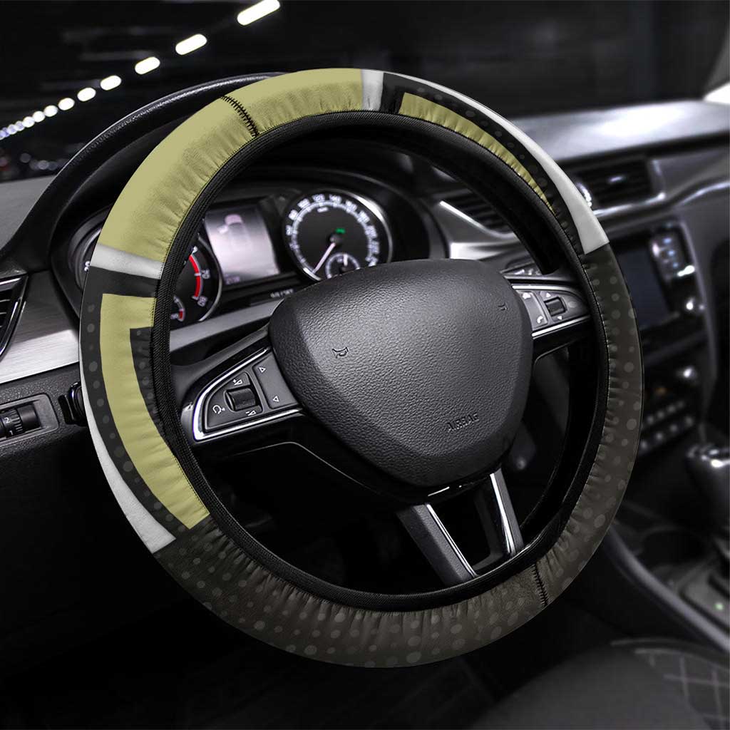 Mahoraga Jujutsu Kaisen Steering Wheel Cover Monochrome Urban Manga Style