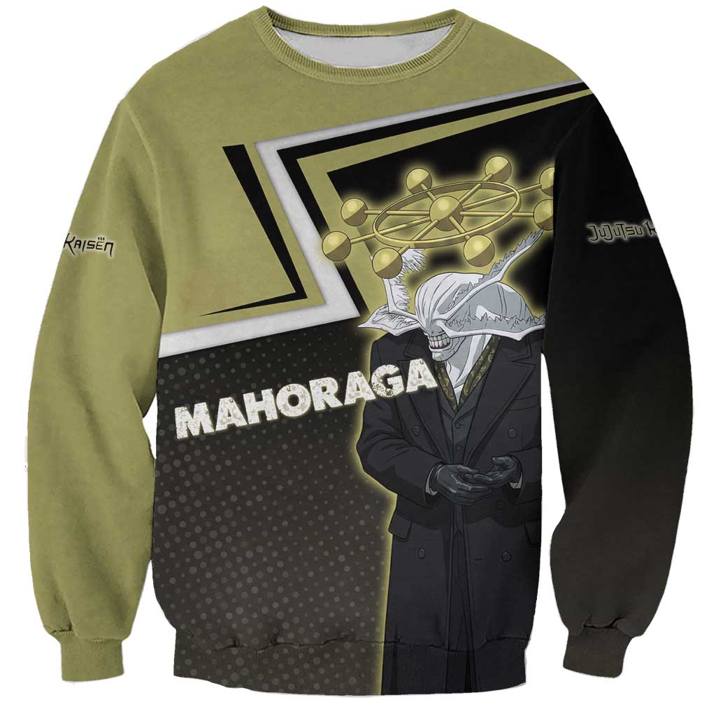 Mahoraga Jujutsu Kaisen Sweatshirt Monochrome Urban Manga Style