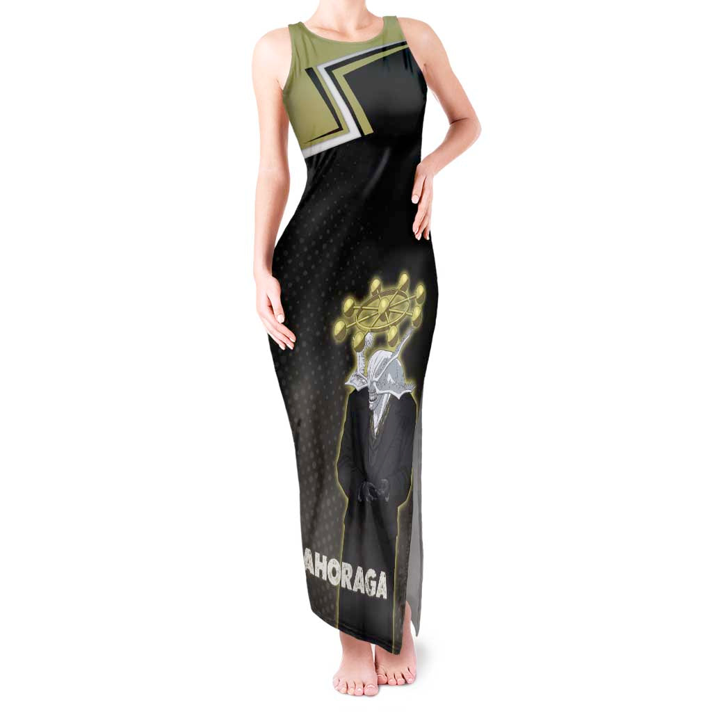 Mahoraga Jujutsu Kaisen Tank Maxi Dress Monochrome Urban Manga Style