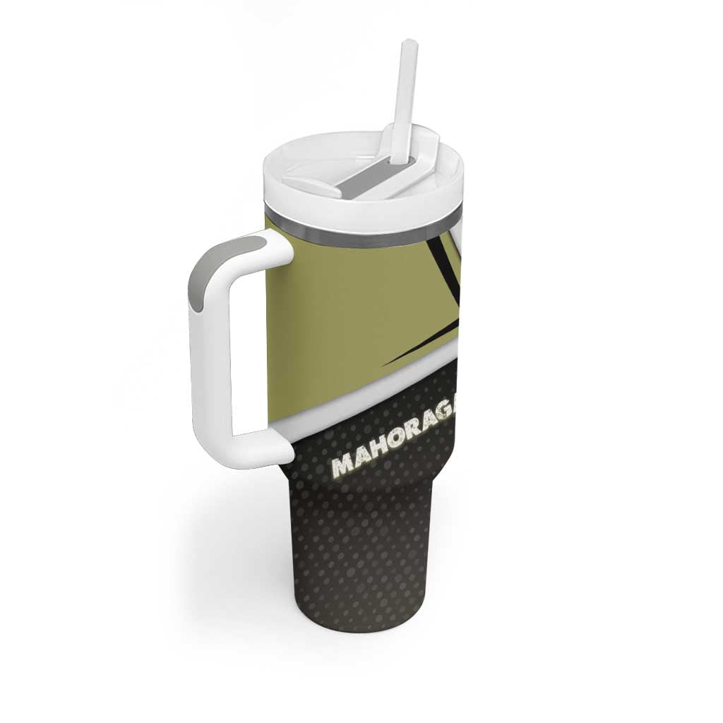 Mahoraga Jujutsu Kaisen Tumbler With Handle Monochrome Urban Manga Style