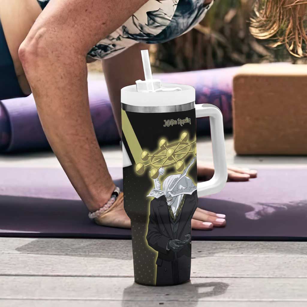Mahoraga Jujutsu Kaisen Tumbler With Handle Monochrome Urban Manga Style