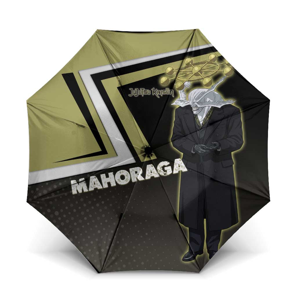 Mahoraga Jujutsu Kaisen Umbrella Monochrome Urban Manga Style
