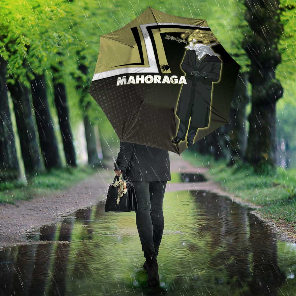 Mahoraga Jujutsu Kaisen Umbrella Monochrome Urban Manga Style