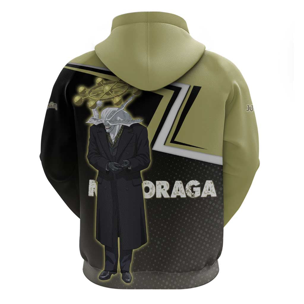 Mahoraga Jujutsu Kaisen Zip Hoodie Monochrome Urban Manga Style