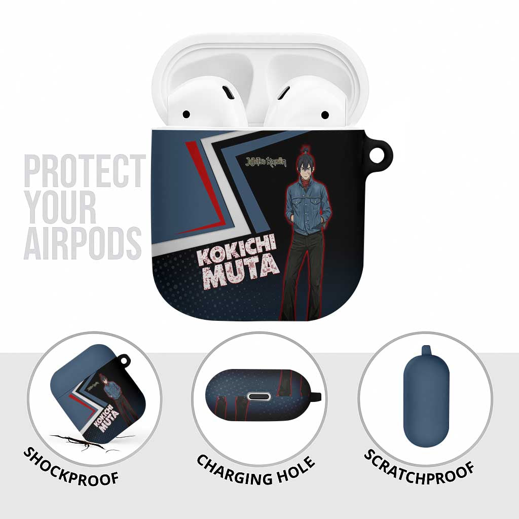 Kokichi Muta AirPods Case Bold Anime Graphic Style