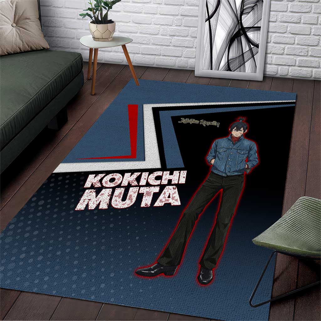 Kokichi Muta Area Rug Bold Anime Graphic Style