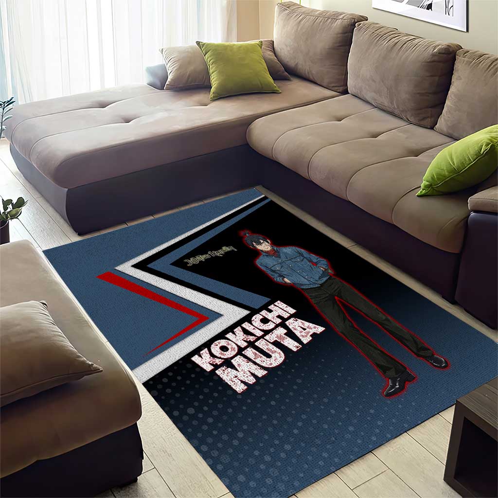 Kokichi Muta Area Rug Bold Anime Graphic Style