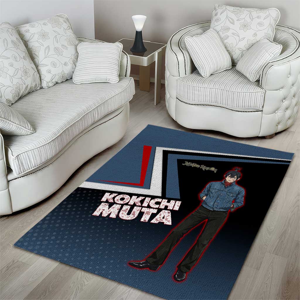 Kokichi Muta Area Rug Bold Anime Graphic Style