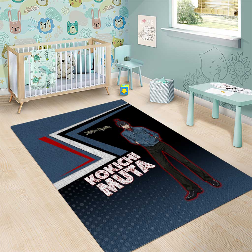Kokichi Muta Area Rug Bold Anime Graphic Style