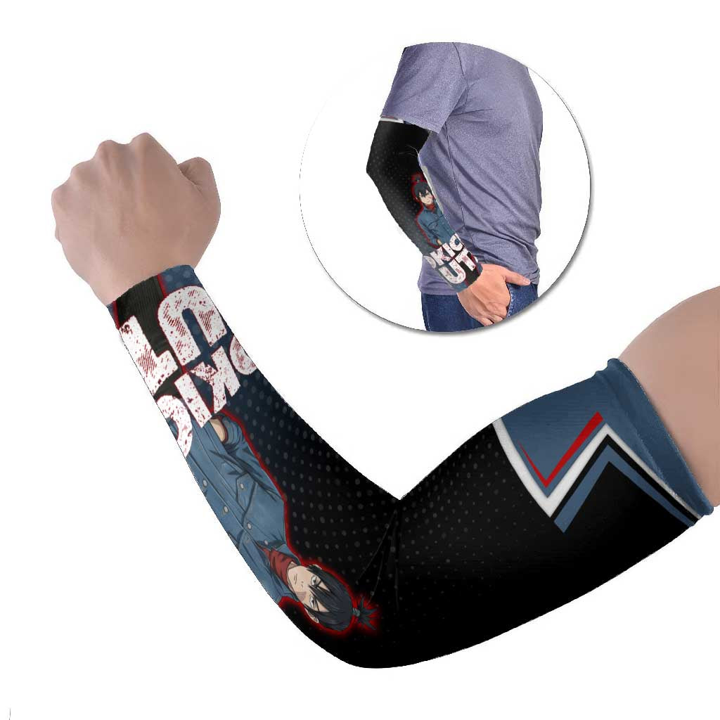 Kokichi Muta Arm Sleeves Bold Anime Graphic Style