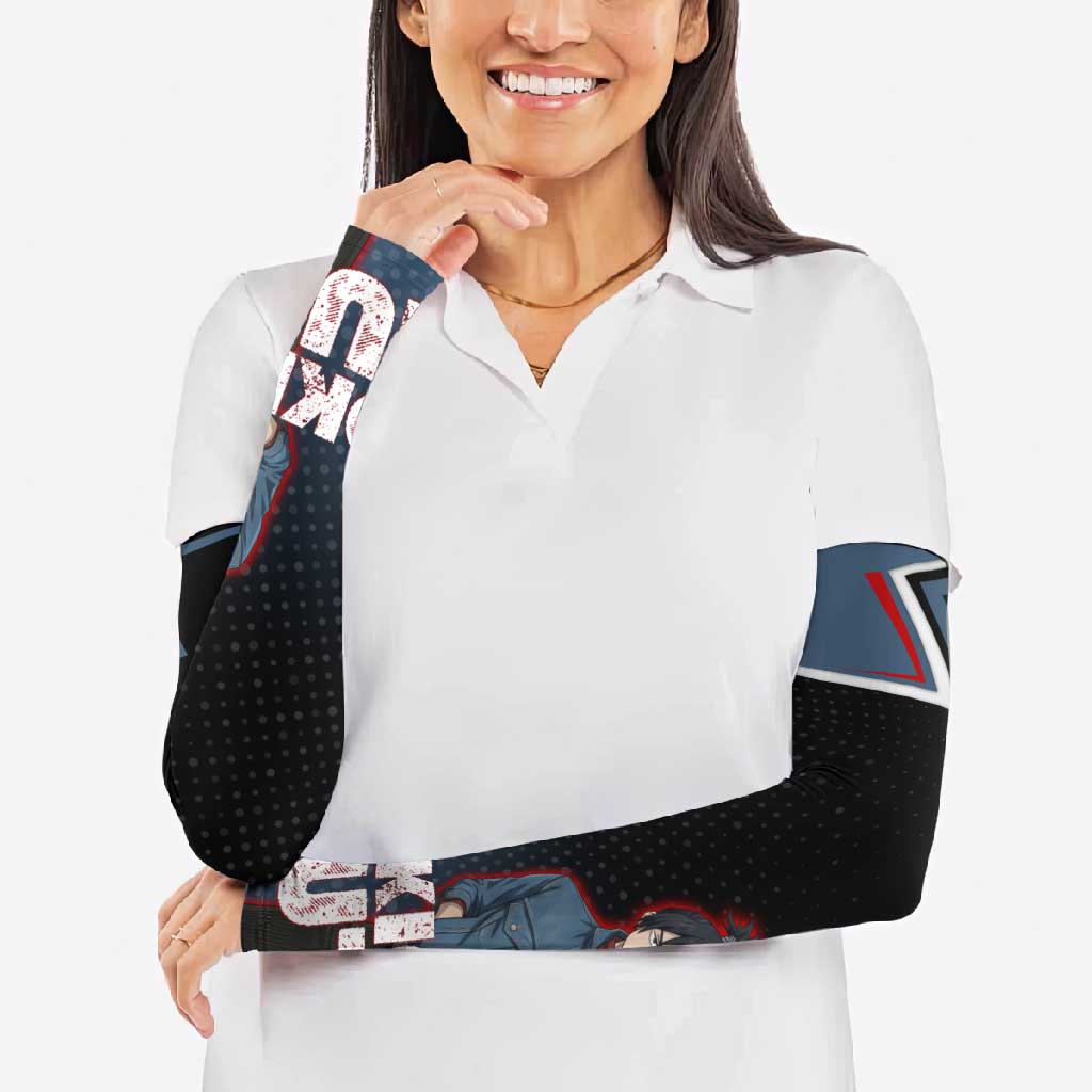 Kokichi Muta Arm Sleeves Bold Anime Graphic Style
