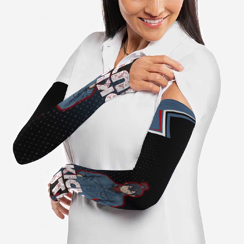 Kokichi Muta Arm Sleeves Bold Anime Graphic Style