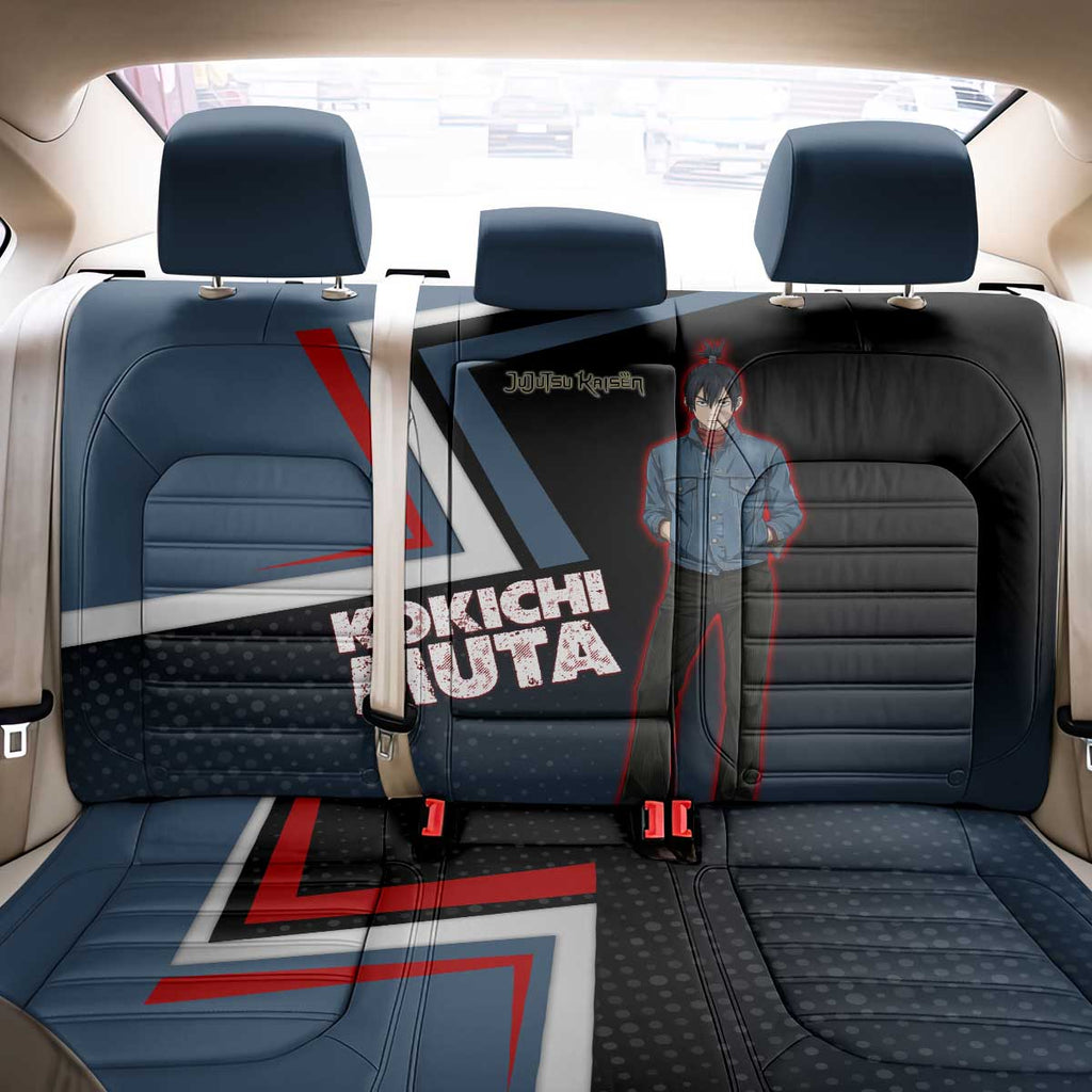 Kokichi Muta Back Car Seat Cover Bold Anime Graphic Style