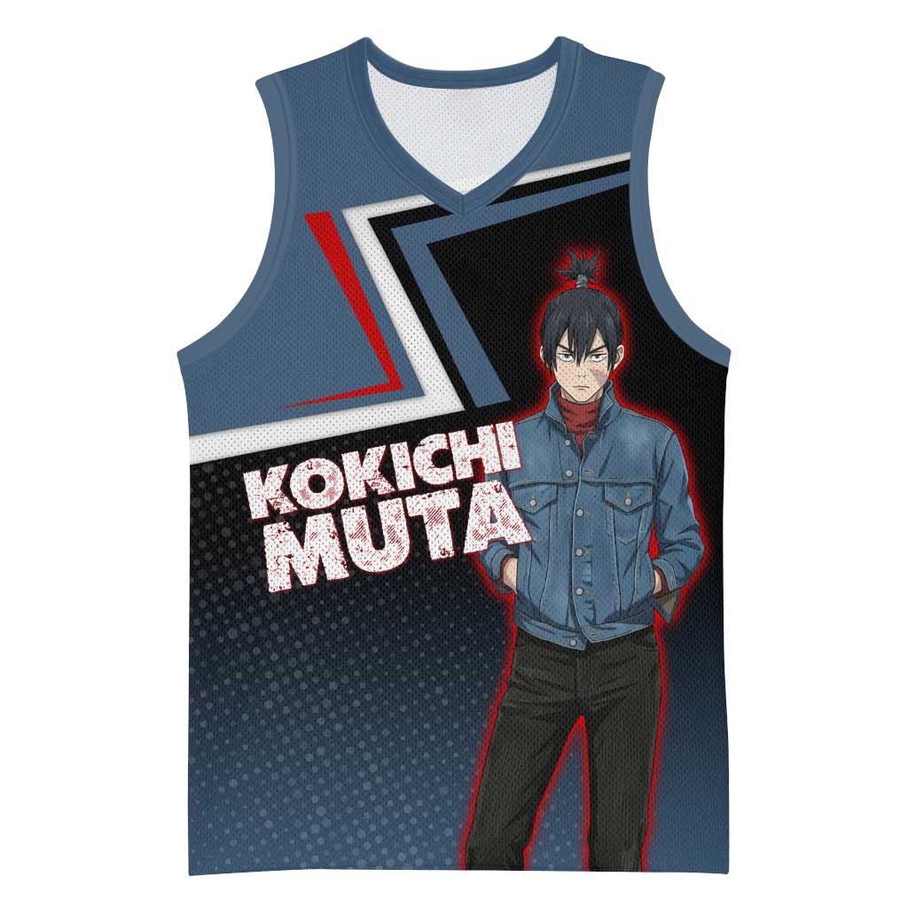 Kokichi Muta Basketball Jersey Bold Anime Graphic Style