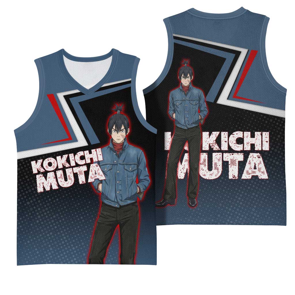 Kokichi Muta Basketball Jersey Bold Anime Graphic Style