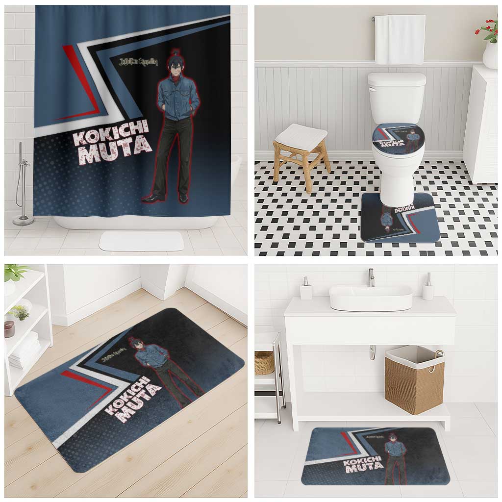 Kokichi Muta Bathroom Set Bold Anime Graphic Style