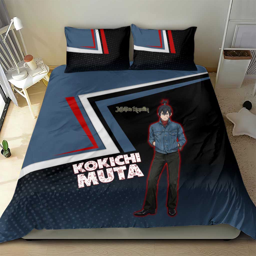 Kokichi Muta Bedding Set Bold Anime Graphic Style