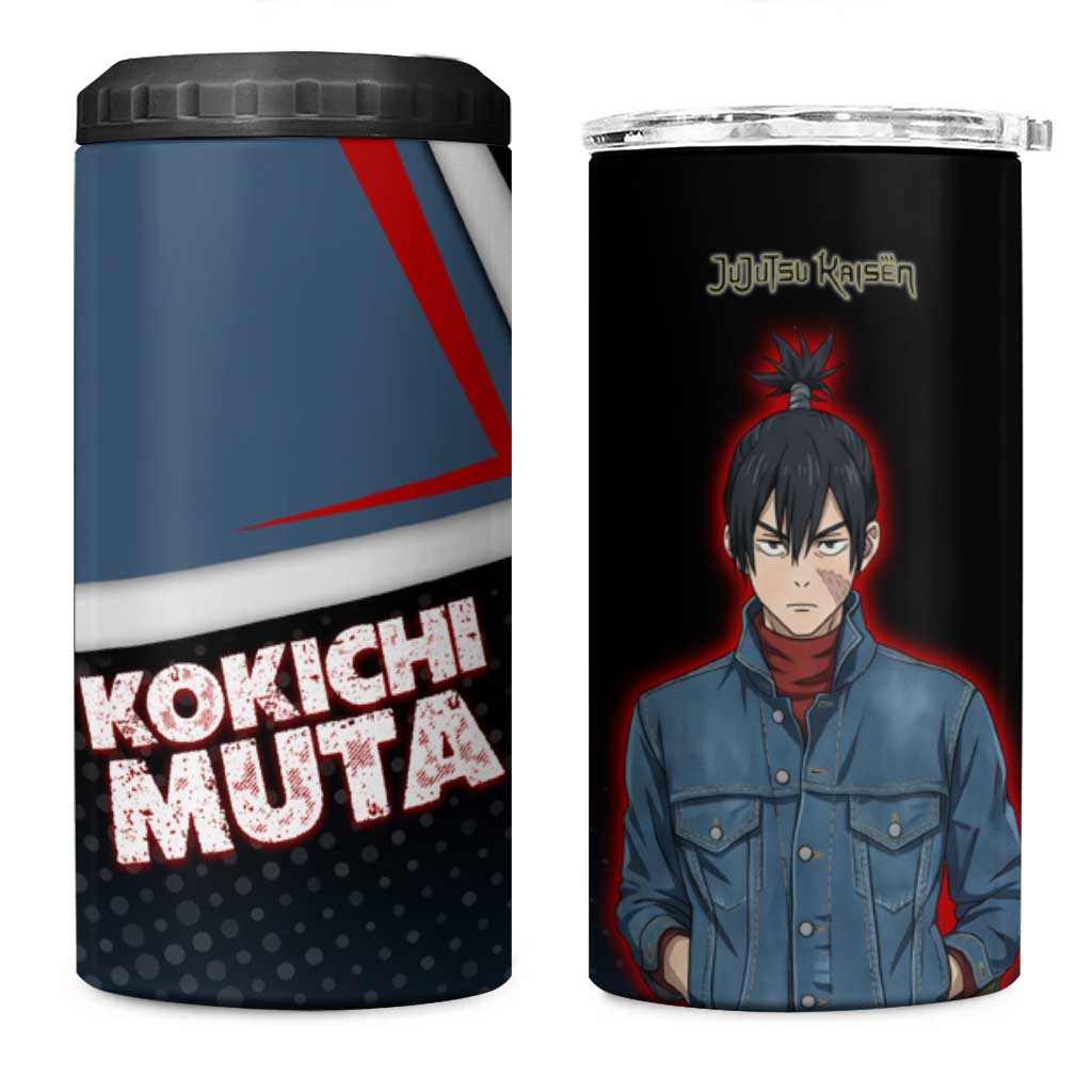 Kokichi Muta 4 in 1 Can Cooler Tumbler Bold Anime Graphic Style