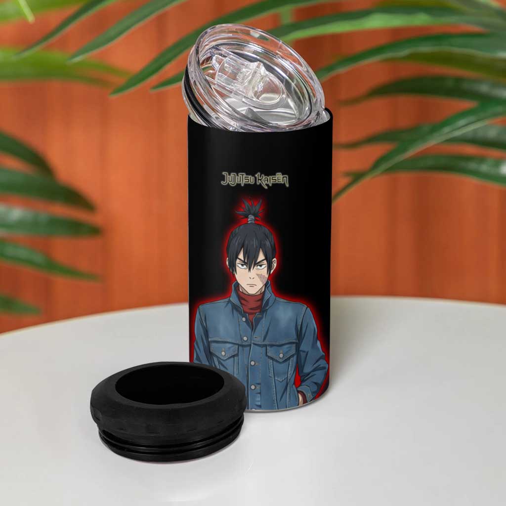 Kokichi Muta 4 in 1 Can Cooler Tumbler Bold Anime Graphic Style