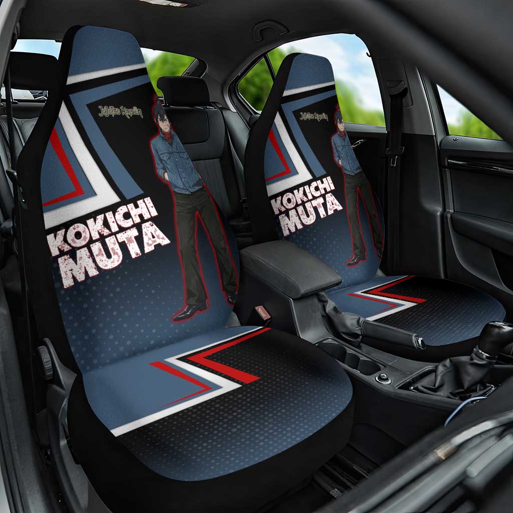 Kokichi Muta Car Seat Cover Bold Anime Graphic Style