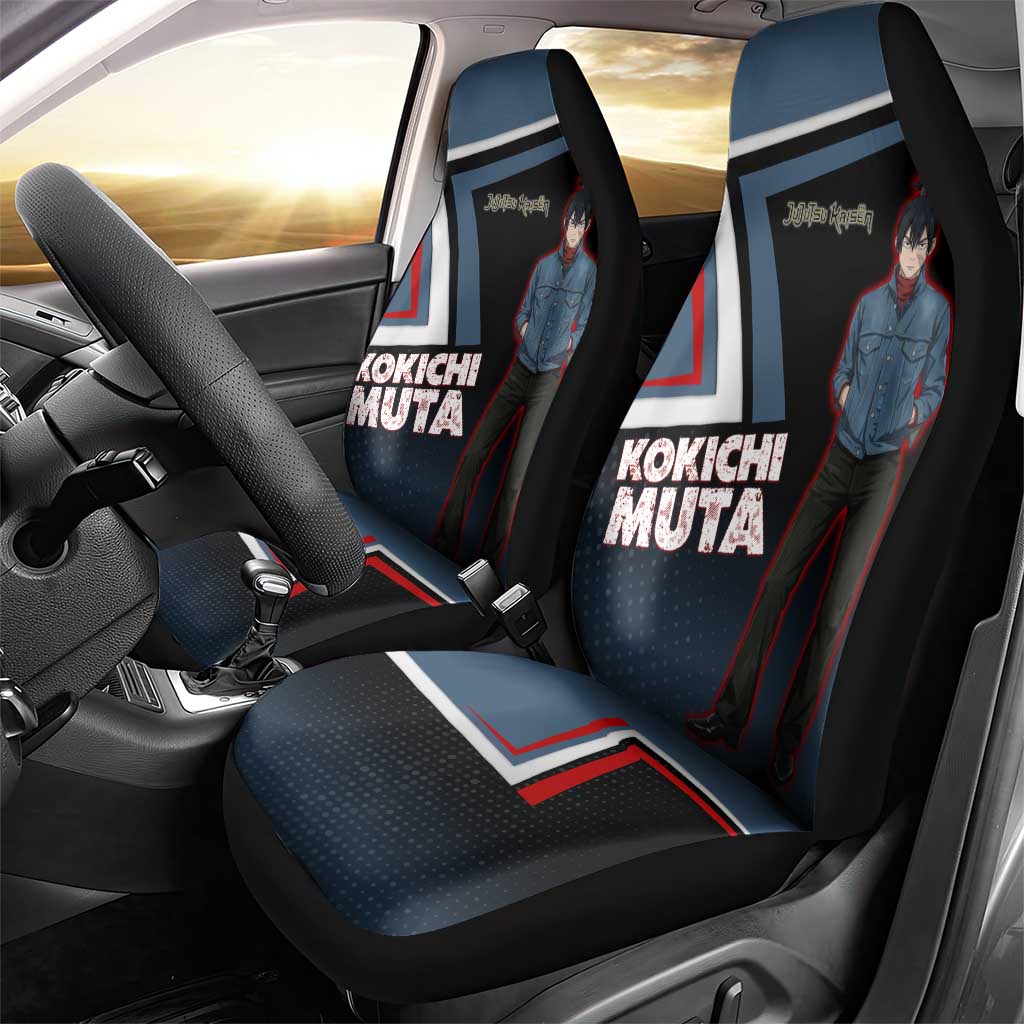 Kokichi Muta Car Seat Cover Bold Anime Graphic Style