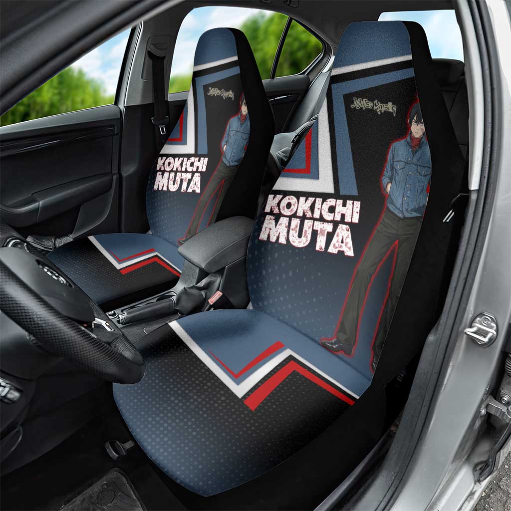 Kokichi Muta Car Seat Cover Bold Anime Graphic Style