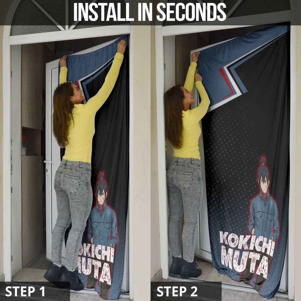 Kokichi Muta Door Cover Bold Anime Graphic Style