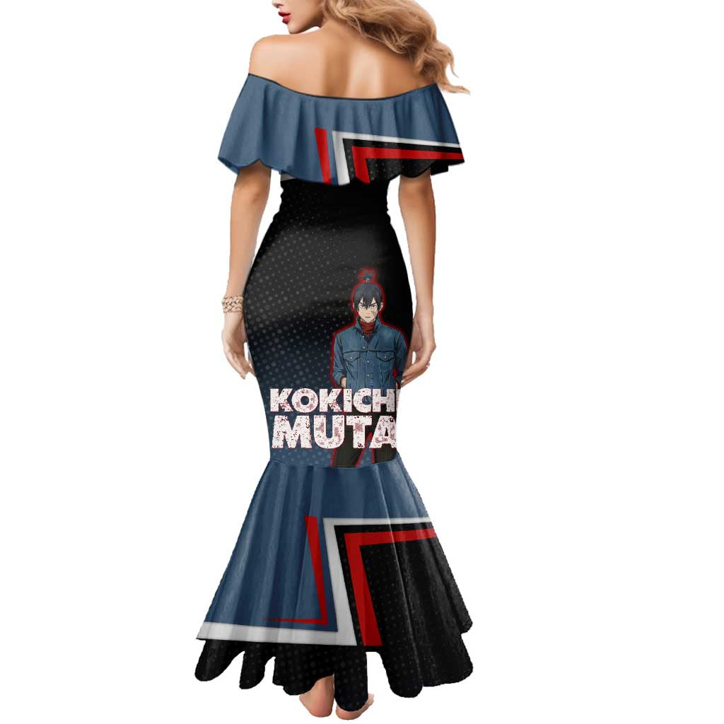 Kokichi Muta Family Matching Mermaid Dress and Hawaiian Shirt Bold Anime Graphic Style