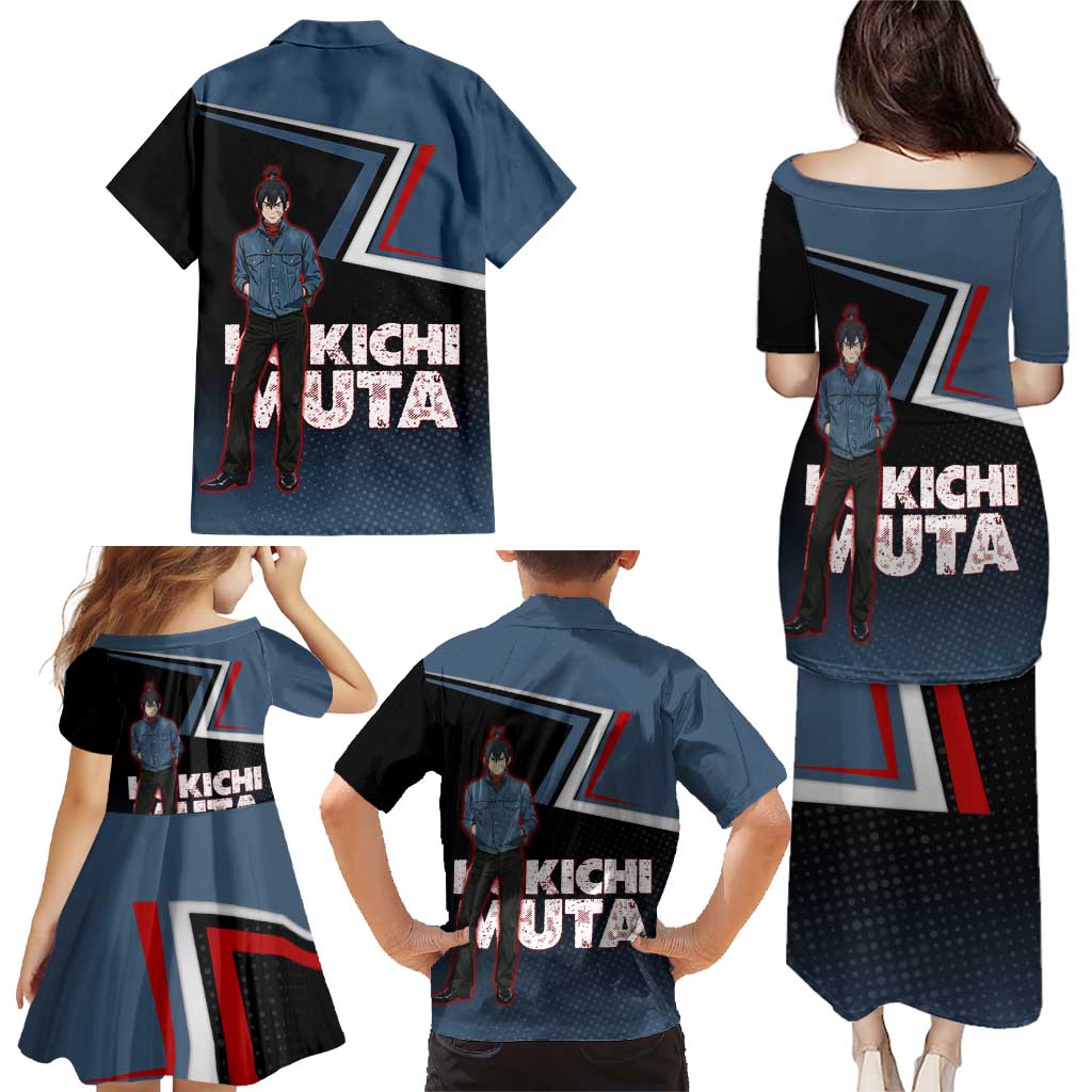 Kokichi Muta Family Matching Puletasi and Hawaiian Shirt Bold Anime Graphic Style