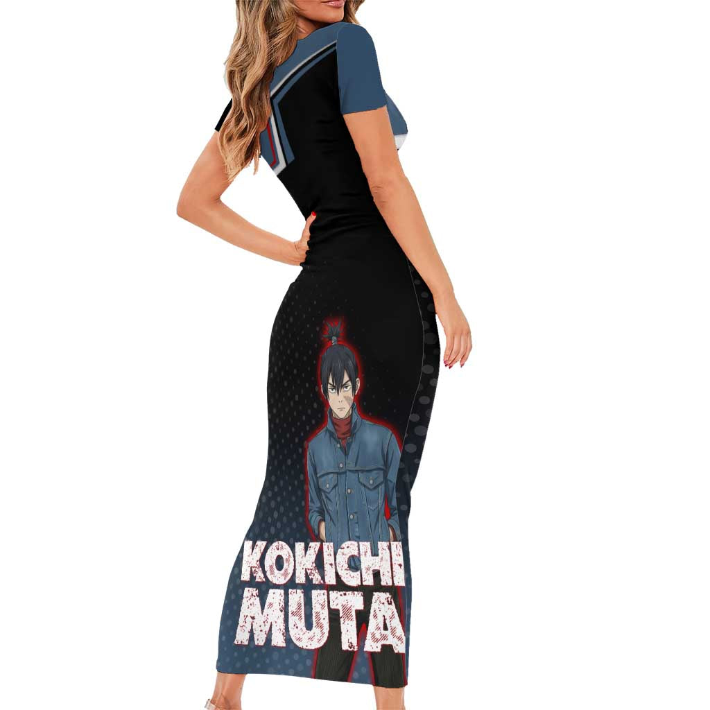 Kokichi Muta Family Matching Short Sleeve Bodycon Dress and Hawaiian Shirt Bold Anime Graphic Style