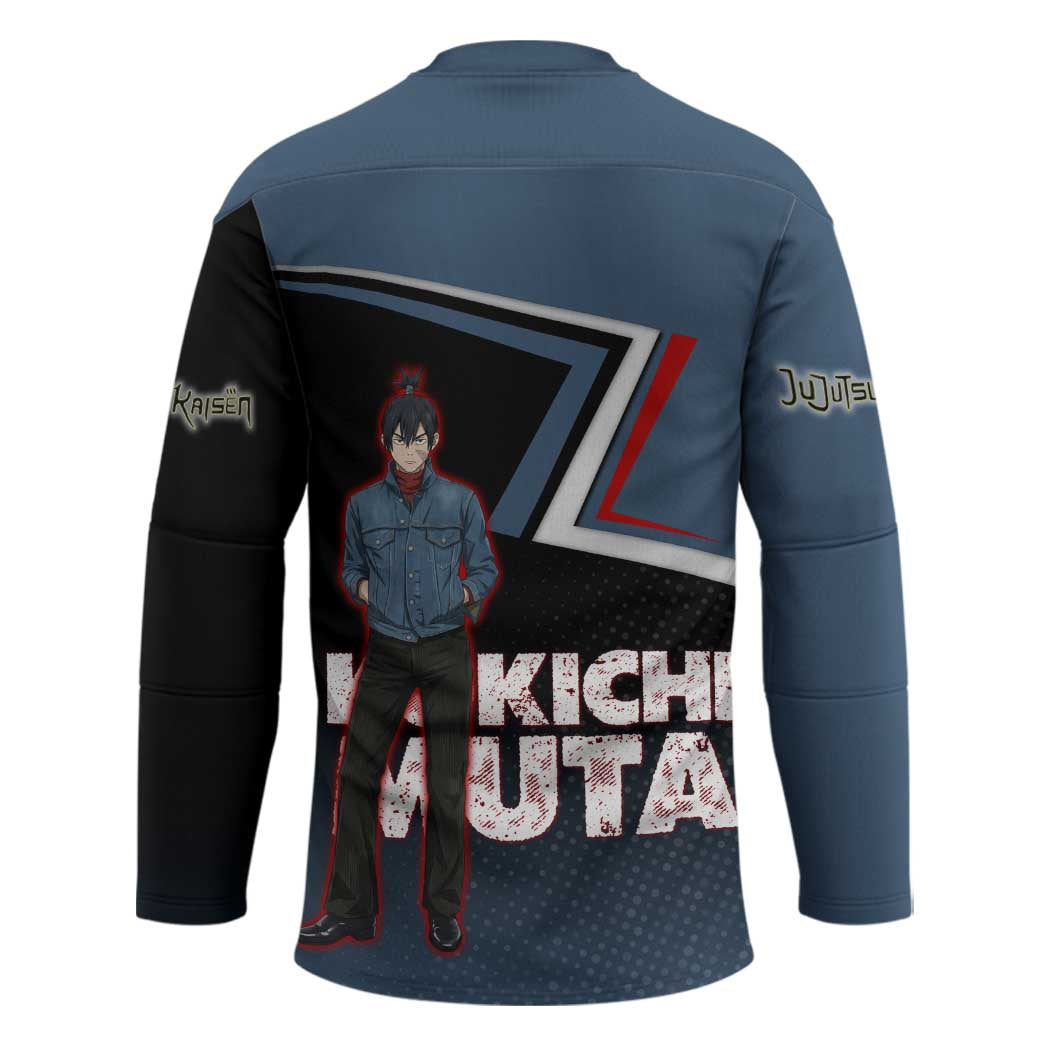 Kokichi Muta Hockey Jersey Bold Anime Graphic Style