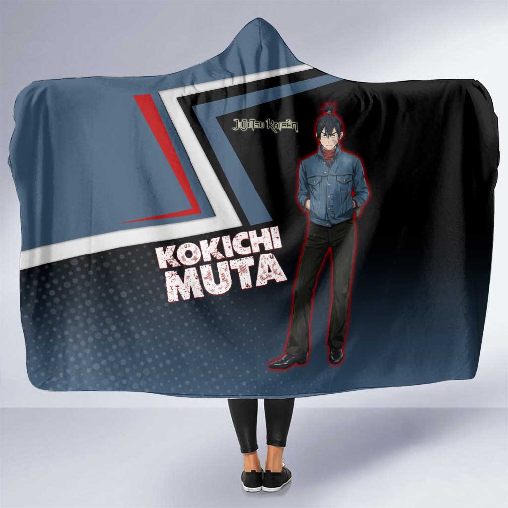 Kokichi Muta Hooded Blanket Bold Anime Graphic Style