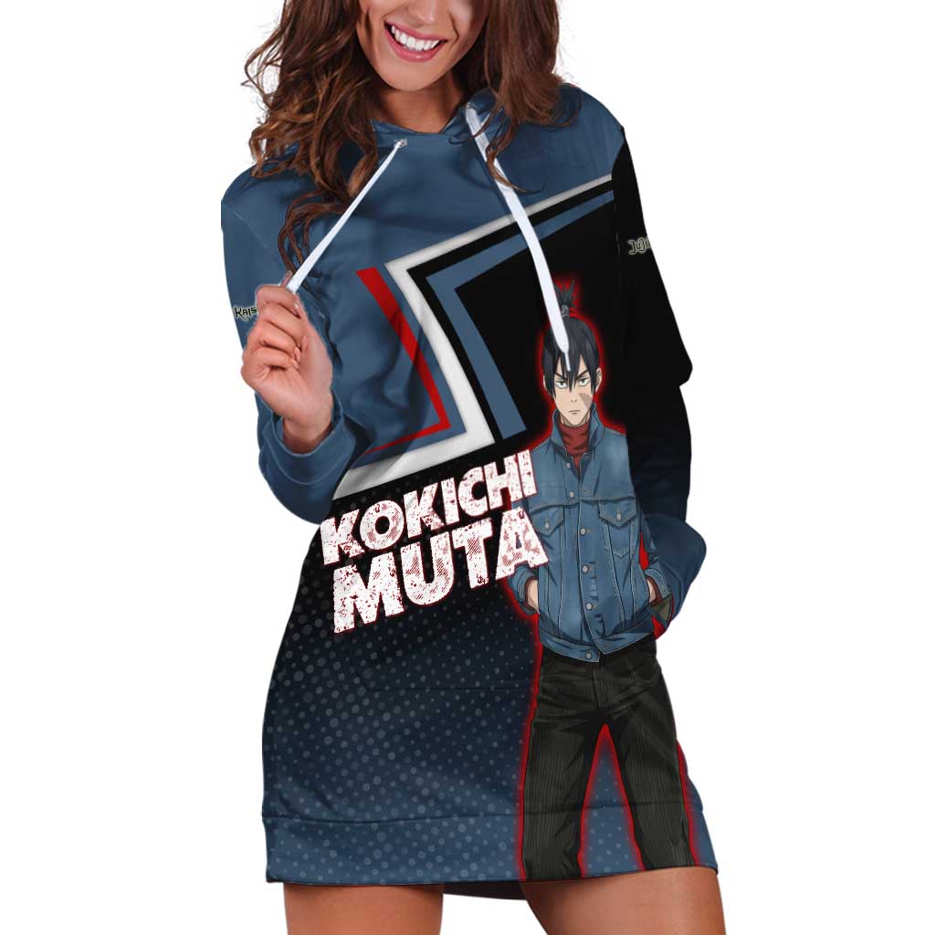 Kokichi Muta Hoodie Dress Bold Anime Graphic Style