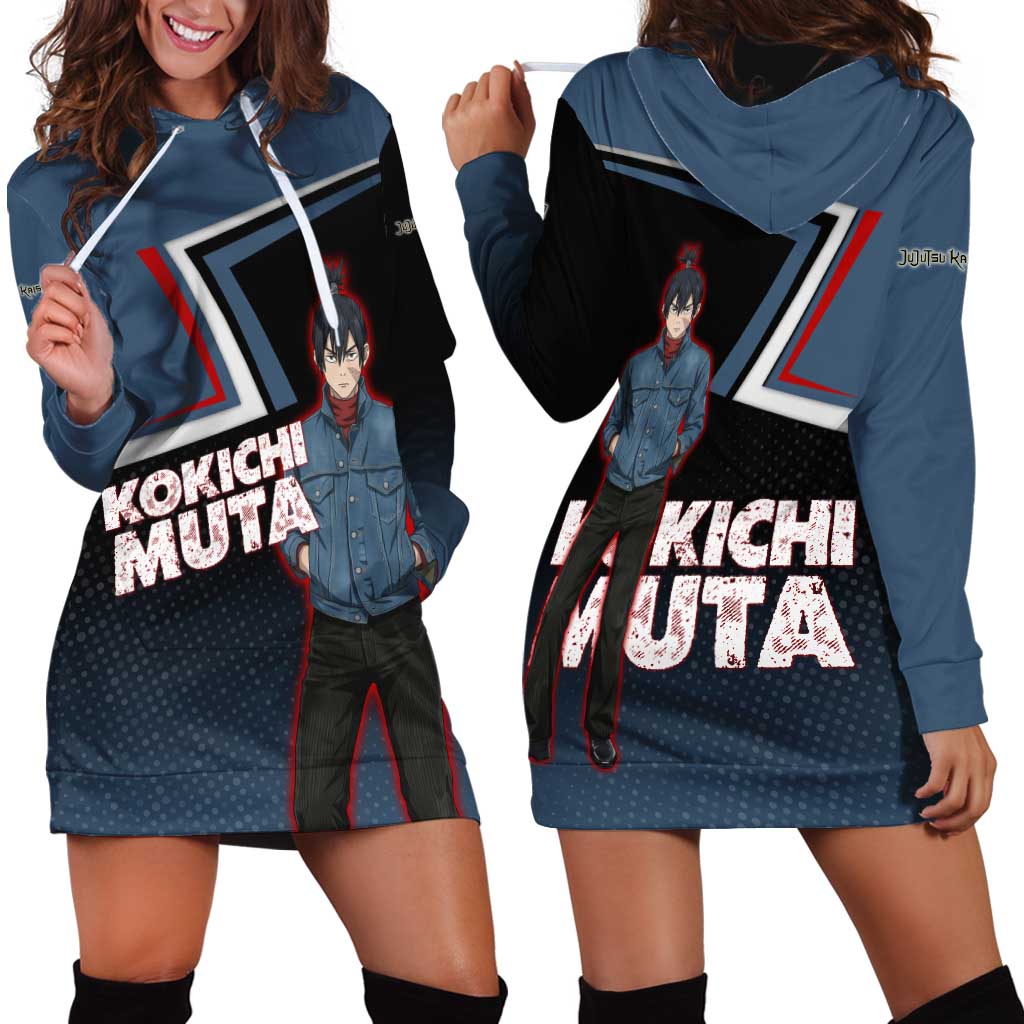 Kokichi Muta Hoodie Dress Bold Anime Graphic Style