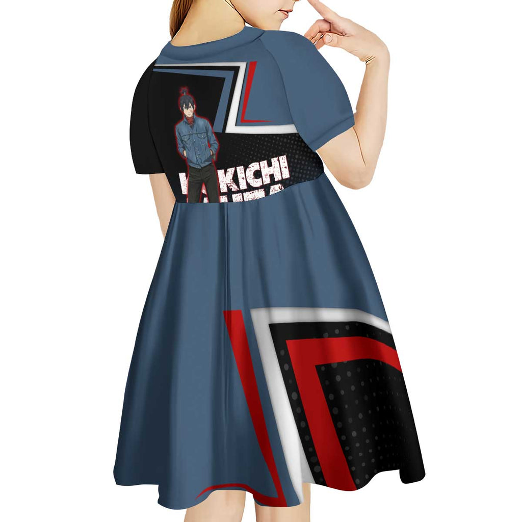 Kokichi Muta Kid Short Sleeve Dress Bold Anime Graphic Style