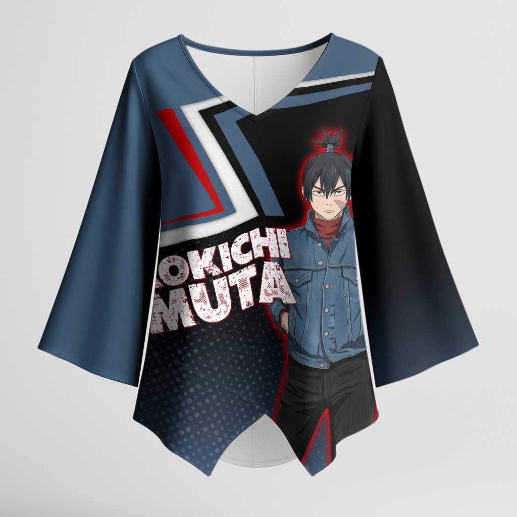 Kokichi Muta Kimono Sleeve Blouse Bold Anime Graphic Style