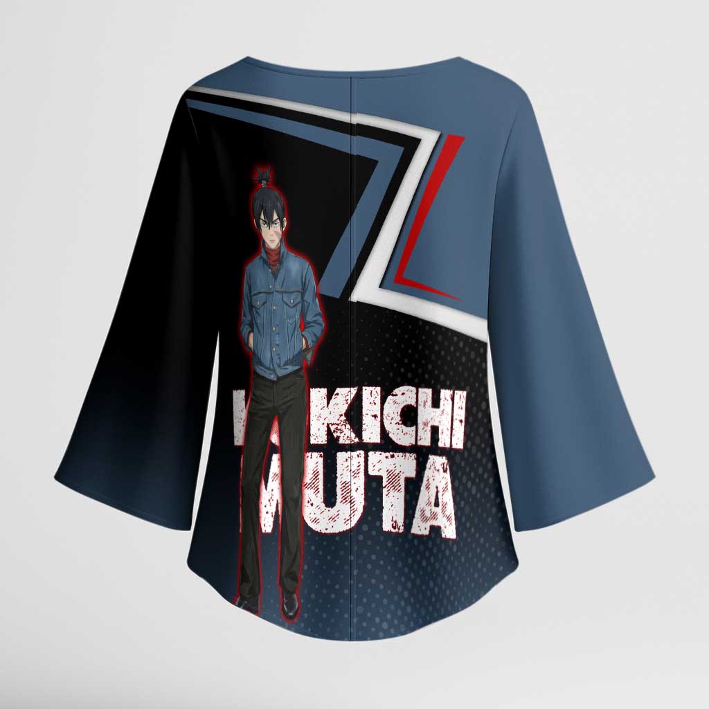 Kokichi Muta Kimono Sleeve Blouse Bold Anime Graphic Style