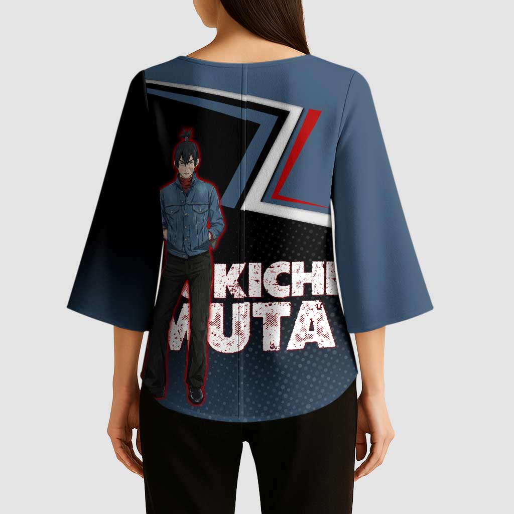 Kokichi Muta Kimono Sleeve Blouse Bold Anime Graphic Style