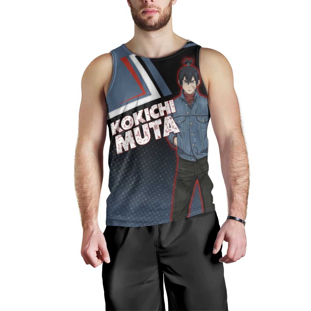 Kokichi Muta Men Tank Top Bold Anime Graphic Style