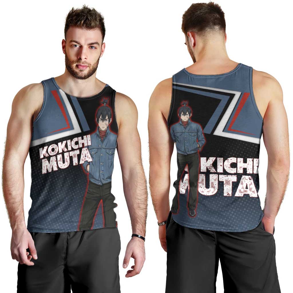 Kokichi Muta Men Tank Top Bold Anime Graphic Style
