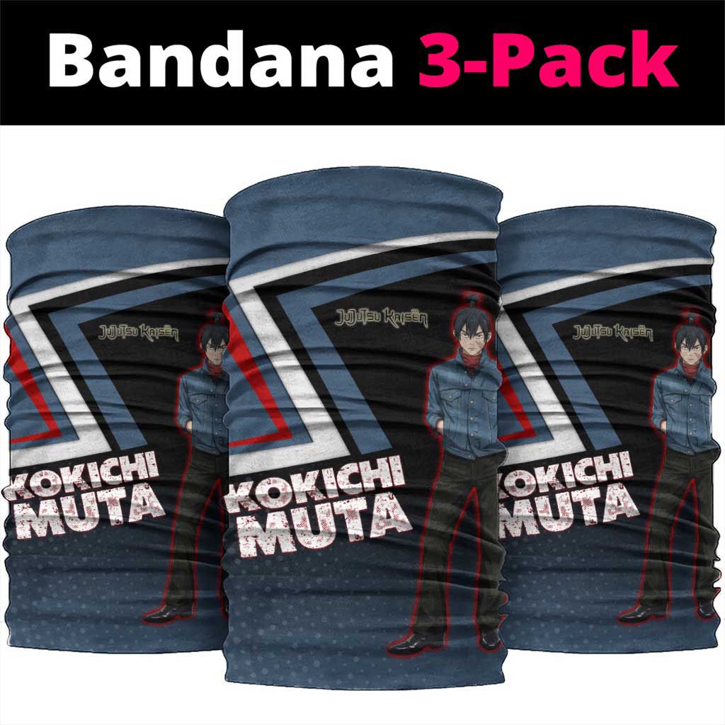 Kokichi Muta Neck Gaiter Bold Anime Graphic Style