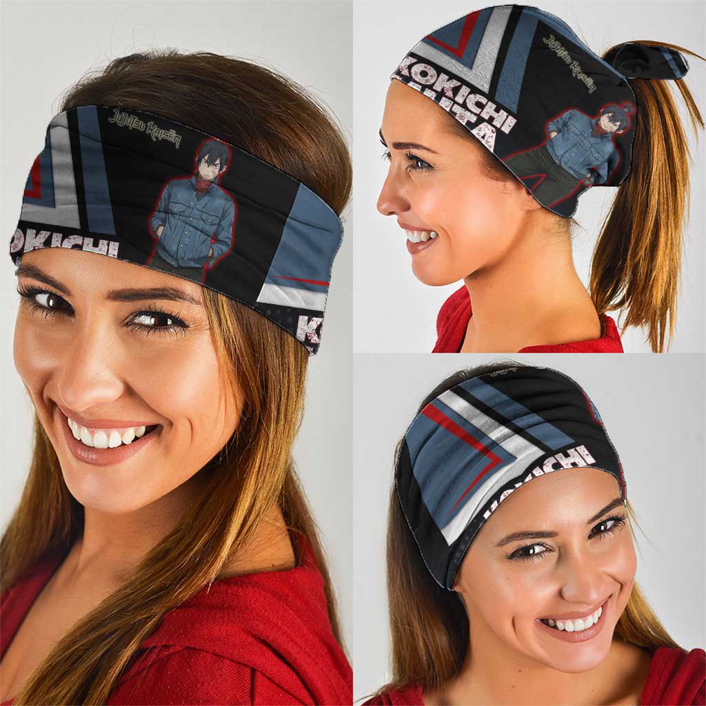 Kokichi Muta Neck Gaiter Bold Anime Graphic Style